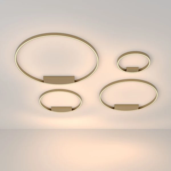 Ceiling lamps series Rim in gold