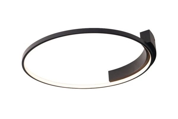 MaxLight Velvet LED Ring ceiling light black 60cm