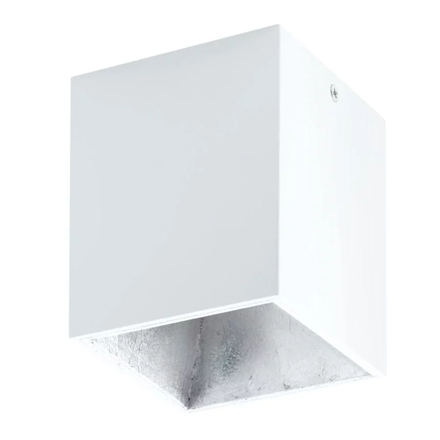 LED ceiling lamp cube Polasso white/silver