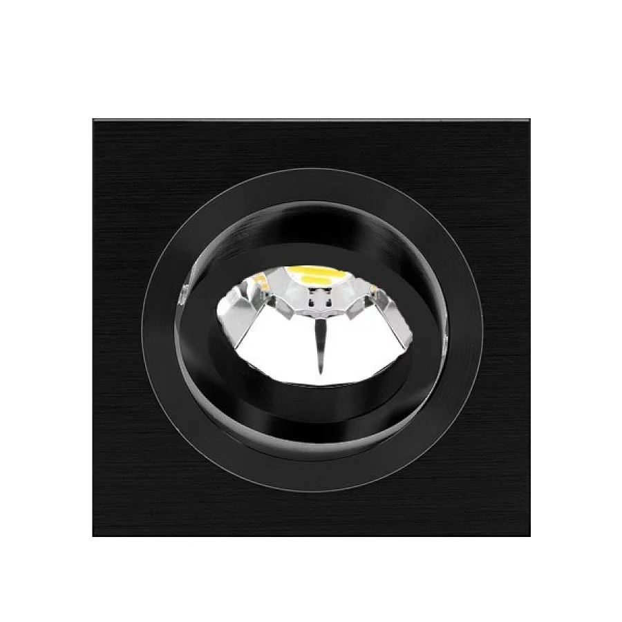 Onok 192 recessed spotlight square black