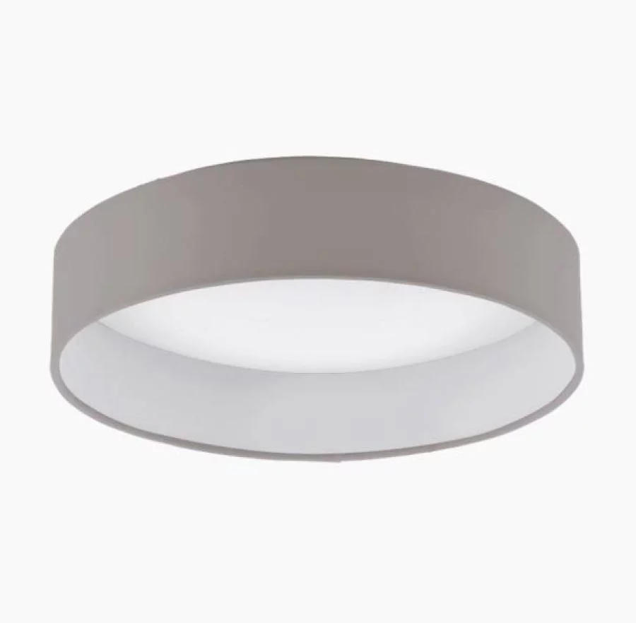 LED Deckenlampe mit Stoff in taupe 32cm von Eglo LED Deckenlampe mit Stoff in taupe 32cm von Eglo