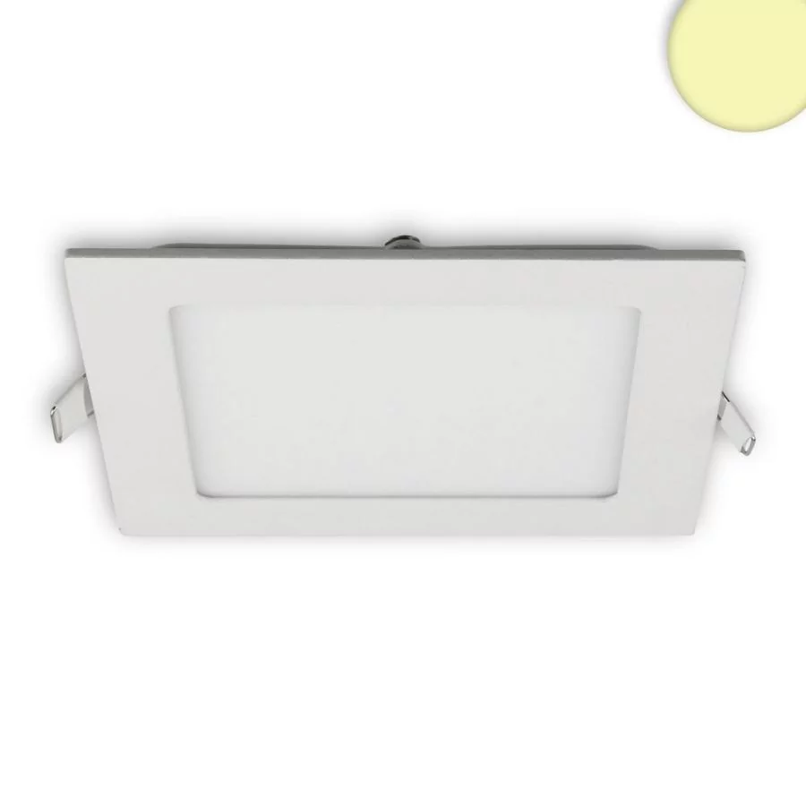 Eckige LED Einbauleuchte 9W in weiß dimmbar Eckige LED Einbauleuchte 9W in weiß dimmbar