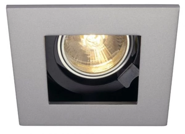 SLV Indi Rec 1s square downlight LED GU10 silver