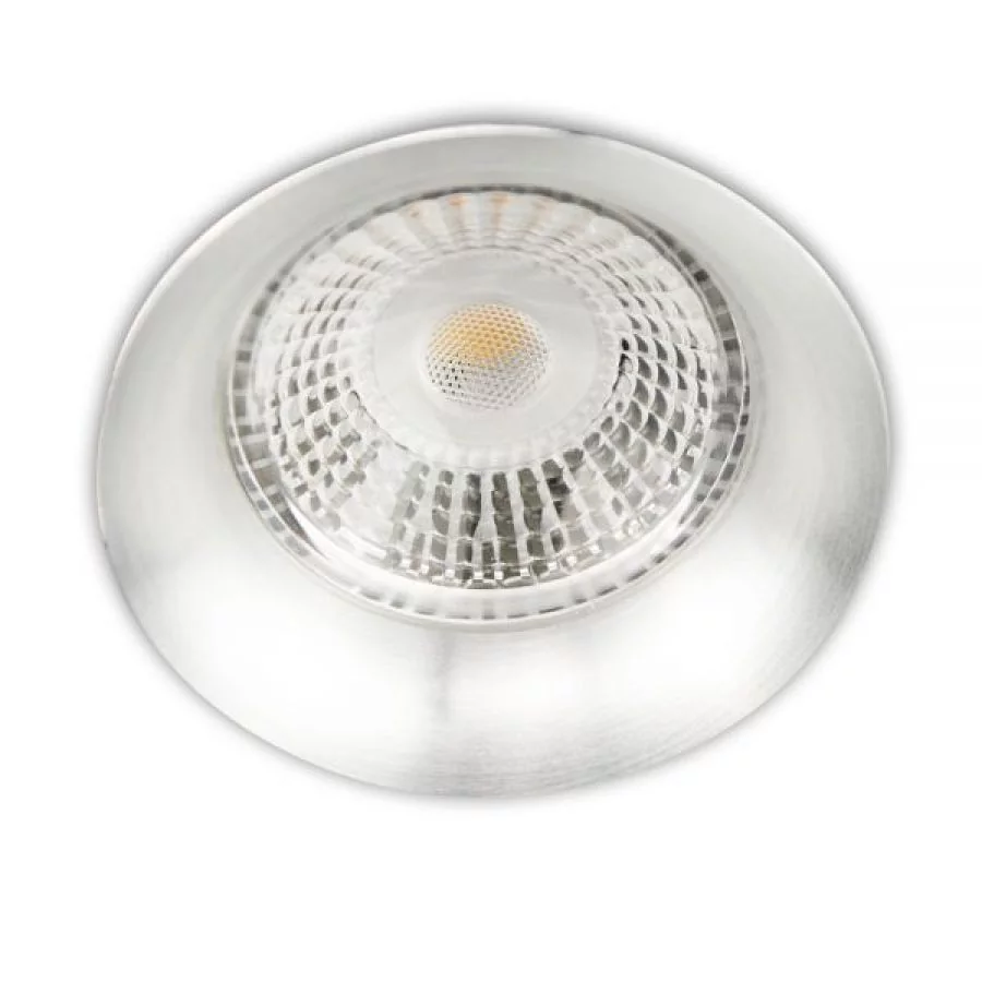 Round recessed spotlight alu brushed