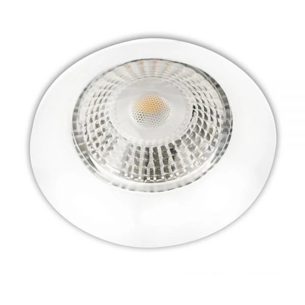 Round recessed spotlight white