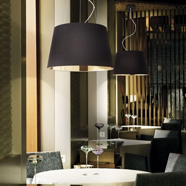 Black and gold dining table pendant lamp Nordik