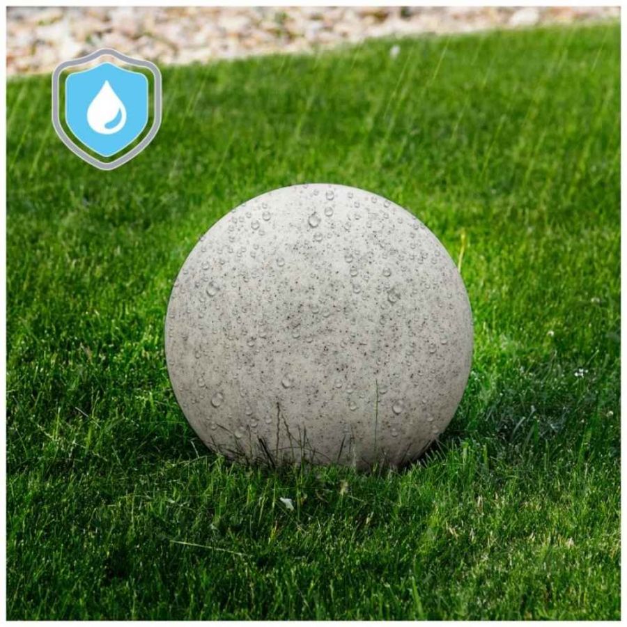 Wetterfeste Kugellampe für den Garten