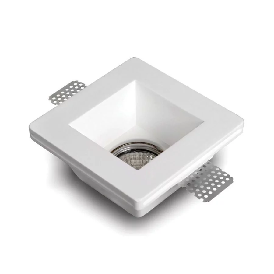 Moderne Gips Decken-Einbaulampe zum Verputzen in die Gipskartondecke Moderne Gips Decken-Einbaulampe zum Verputzen in die Gipskartondecke