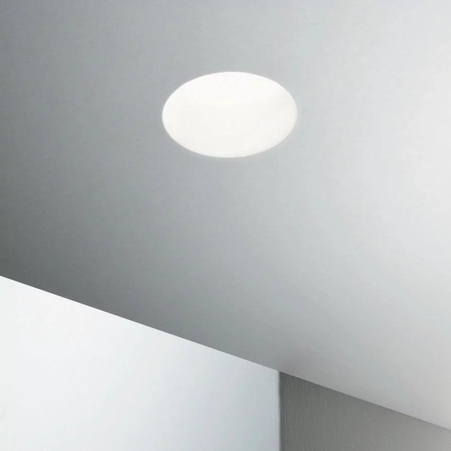 Ideal Lux Samba Round gypsum downlight D74