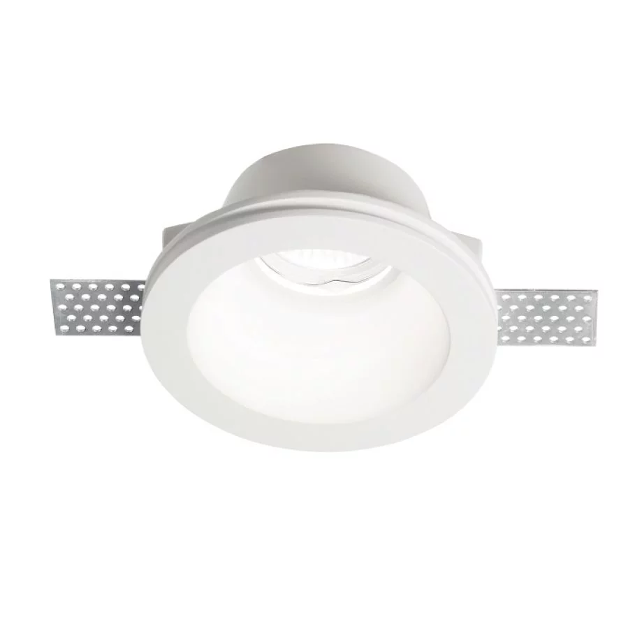 Ideal Lux Samba Round gypsum downlight D90