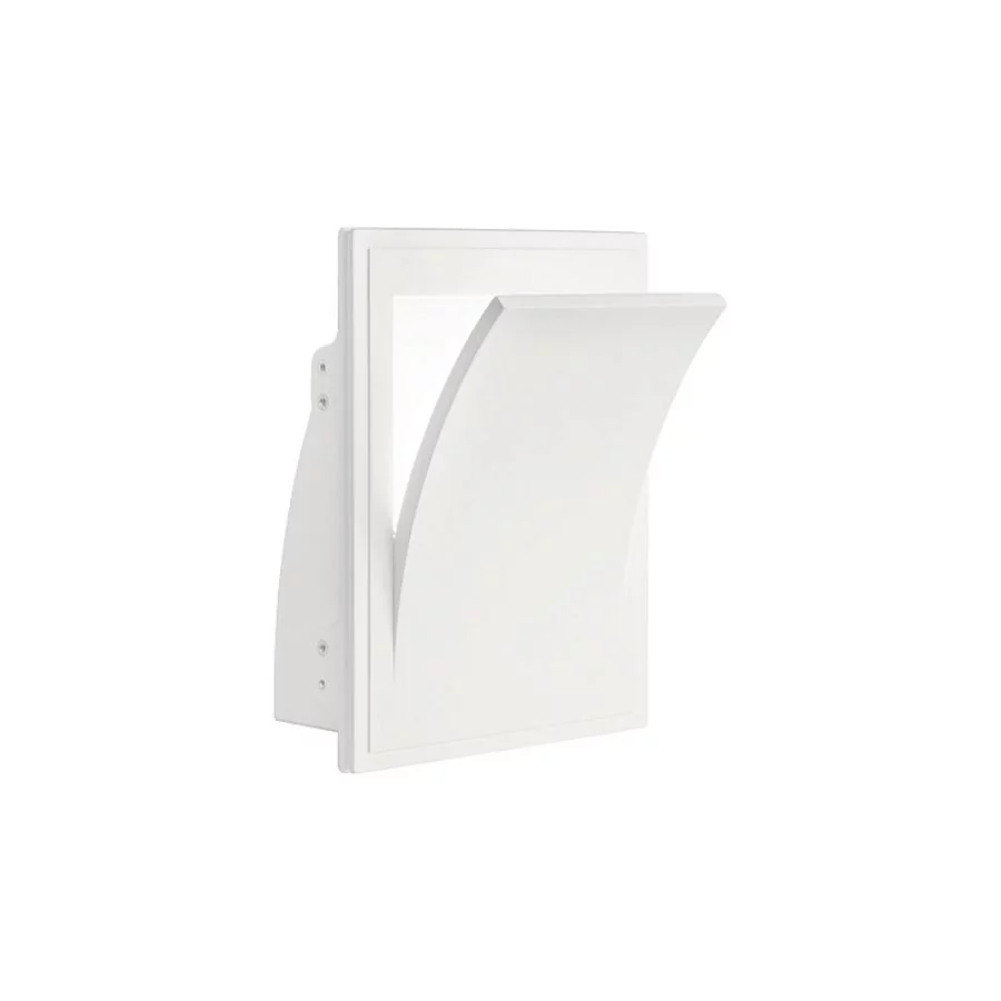 Ideal Lux Foglio plaster recessed wall lamp E14