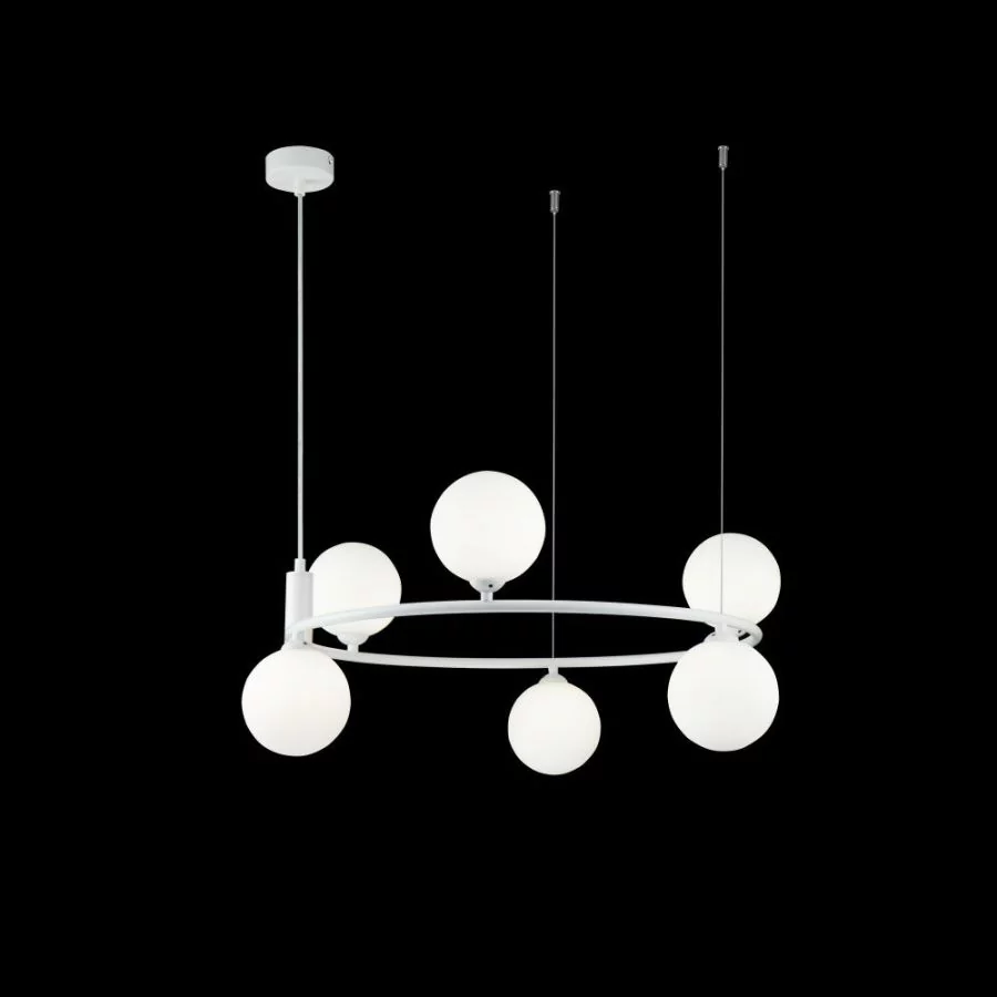 Weißer Wohnzimmer Kronleuchter Ring