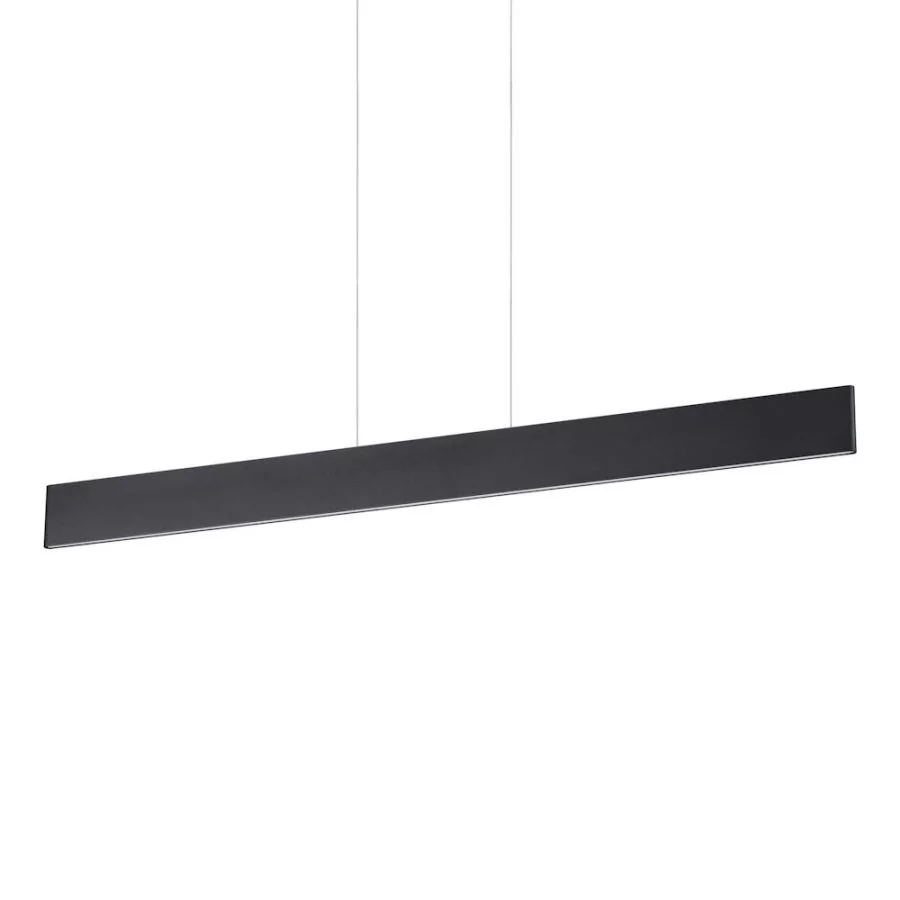 Linear LED pendant light in black