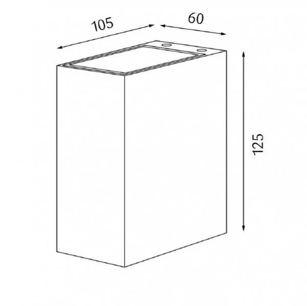 Square outdoor LED wall lamp Jupiter IP65 silver