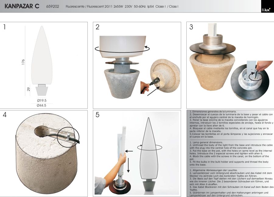 B.lux Kanpazar floor lamp 150C portable