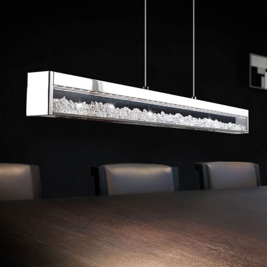 Crystal LED pendant lamp Cardito dimmable