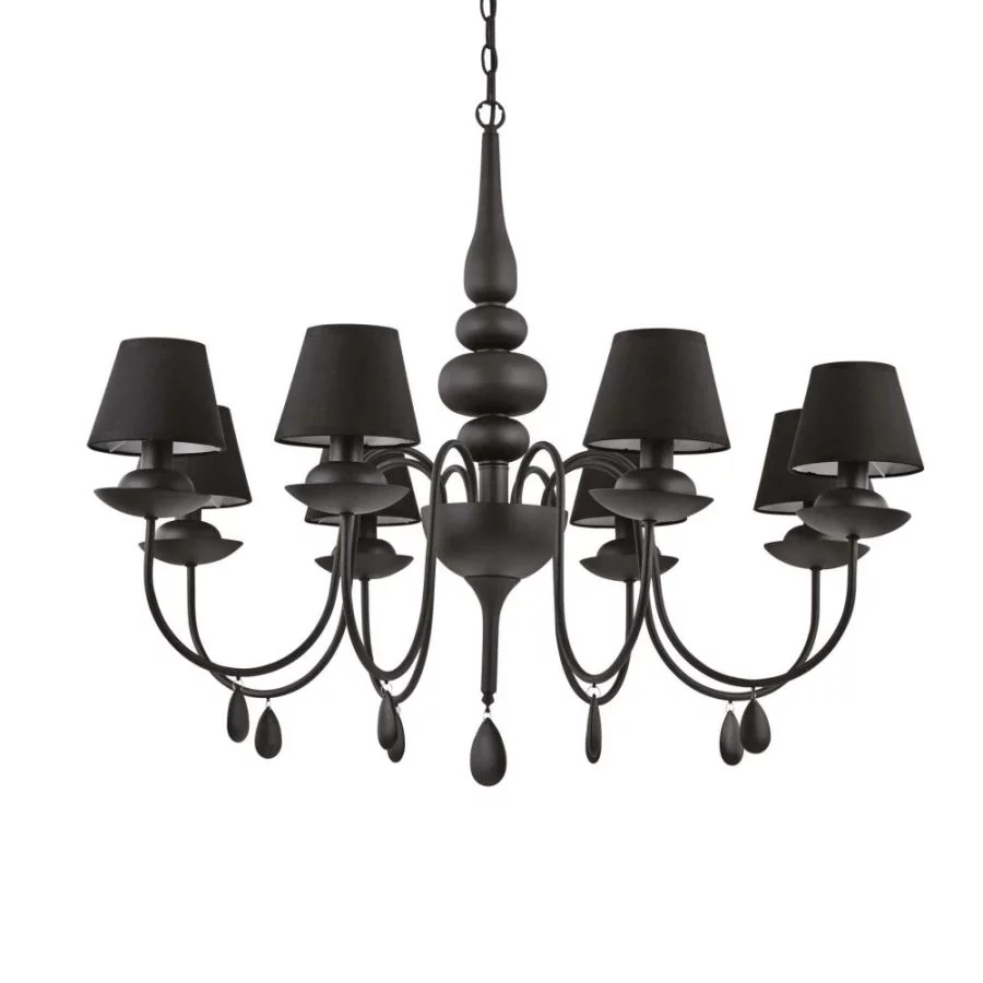 Ideal Lux Blanche chandelier antique SP8