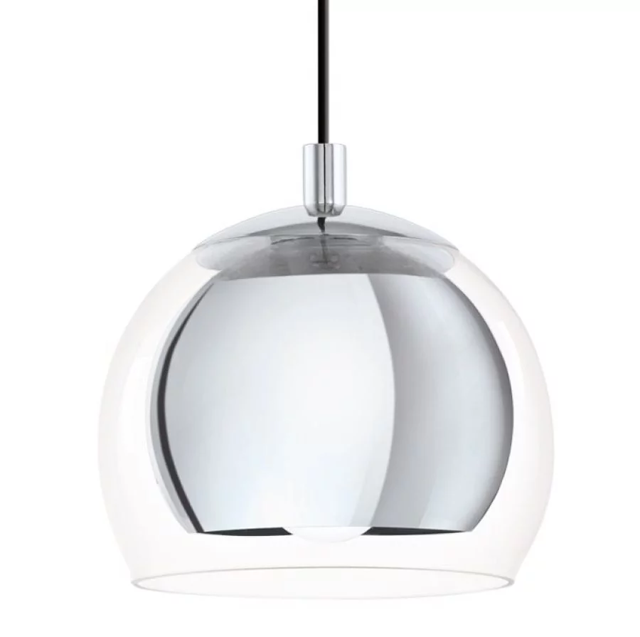 Globe pendant lamp Rocamar chrome