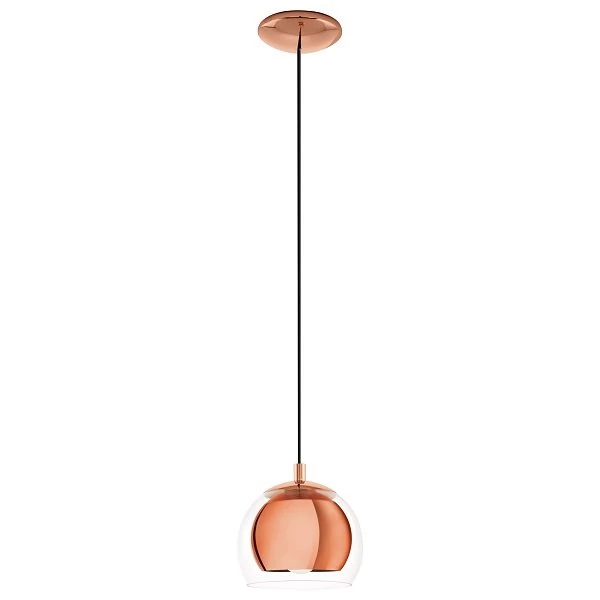 Globe pendant lamp Rocamar copper