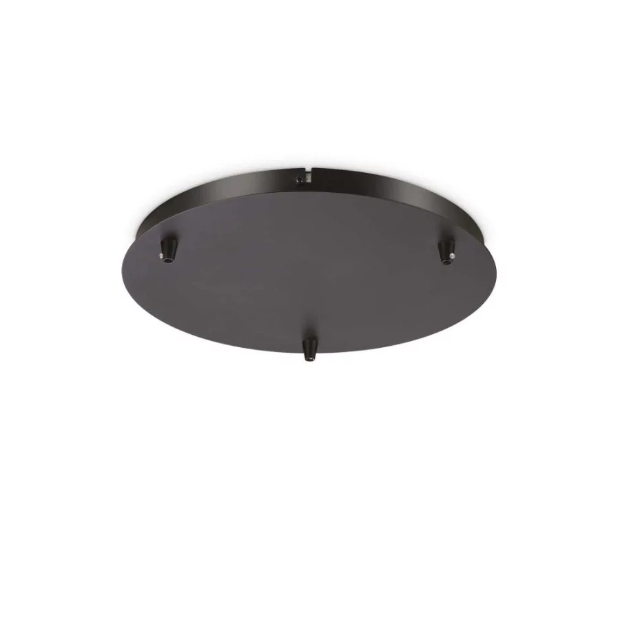 Round ceiling canopy 3-fold in black