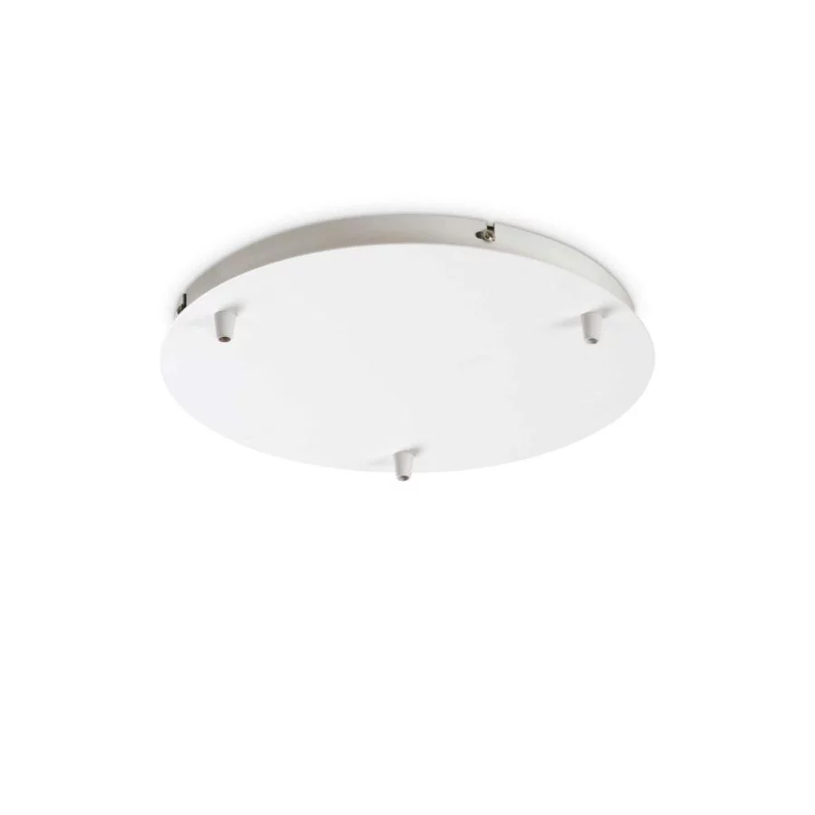 Round lamp canopy in white