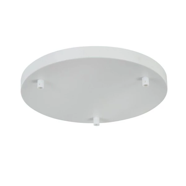 Round lamp suspension 3-fold in white
