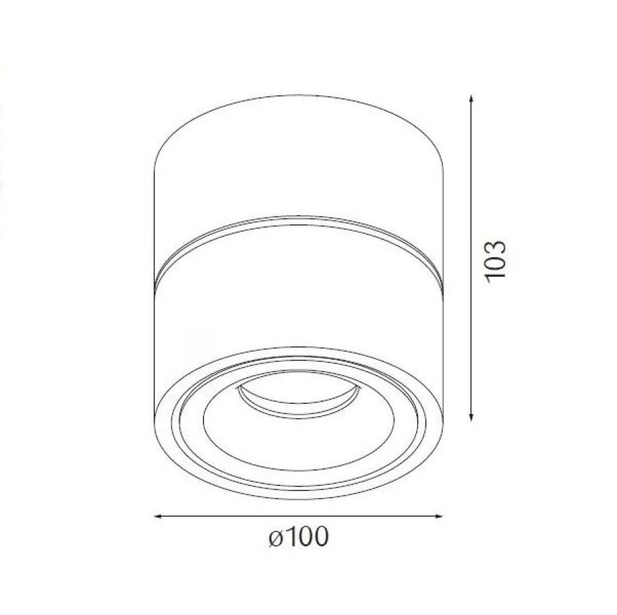 Lumexx LED ceiling spotlight Easy 18W dimmable