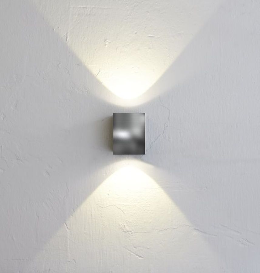 Outdoor LED wall lamp Canto Kubi 2 stainless steel