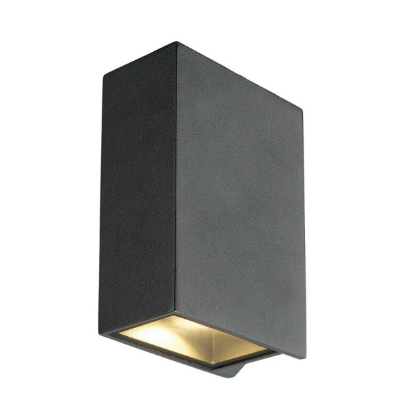 Wall lamp for indoor and outdoor use in anthracite