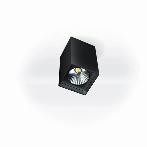 LED Deckenwürfel Spacetube IP54 in schwarz