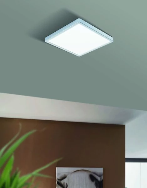 Bathroom LED ceiling lamp Fueva IP44 chrome