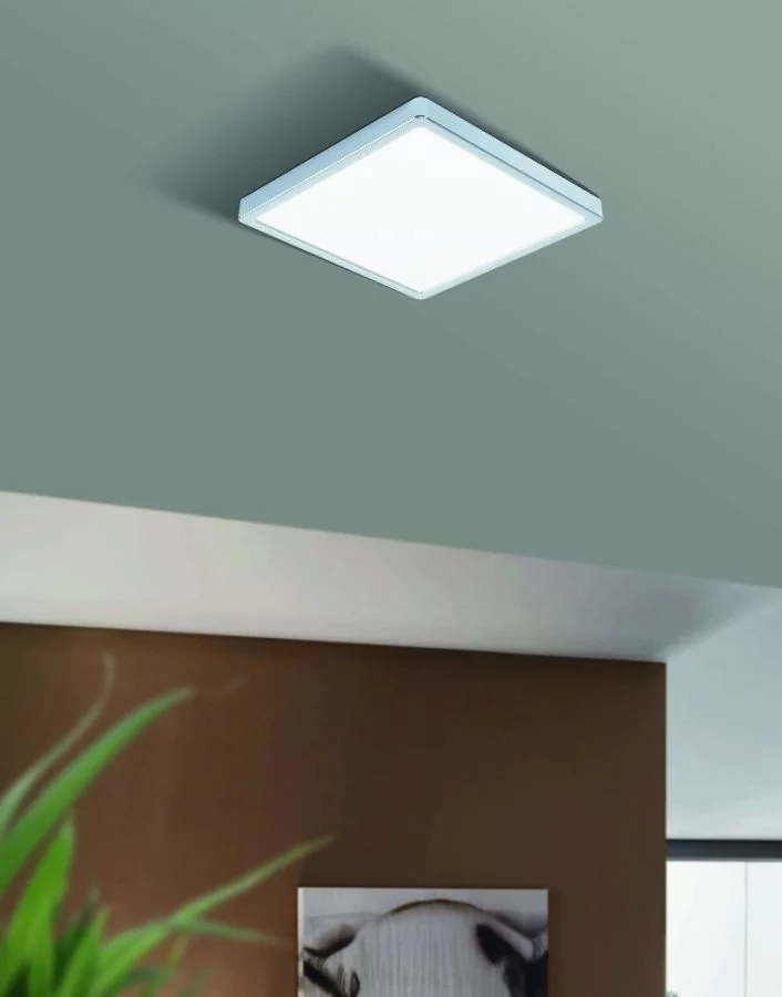 Bathroom LED ceiling lamp Fueva IP44 chrome