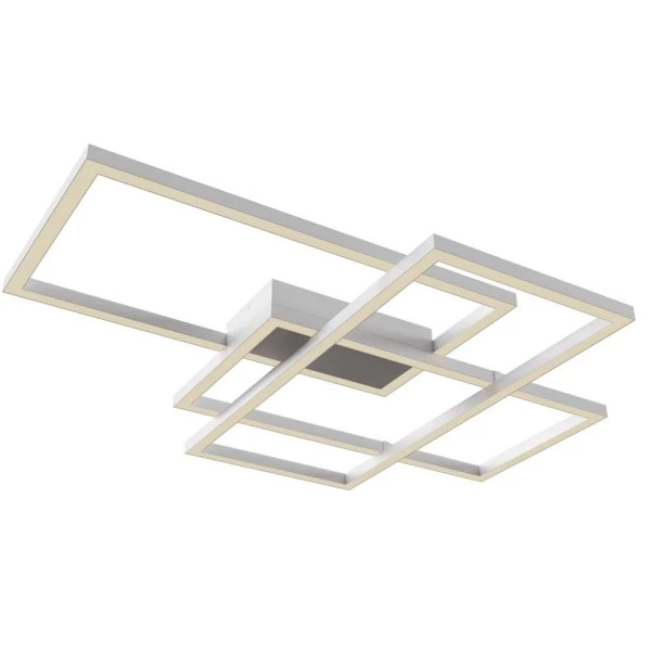 Modern LED ceiling light Rida in white