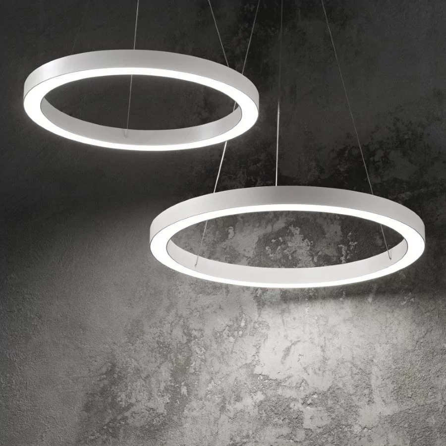 Ideal Lux Oracle pendant lamp ring white