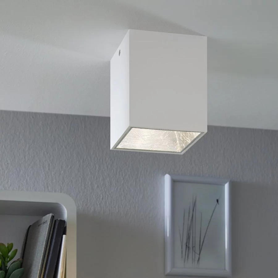 Square spotlight lamp with wamwhite light