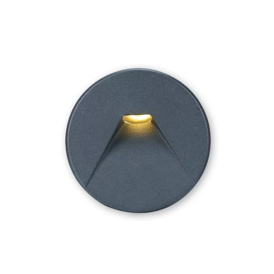 Sys wall 230V LED recessed wall lamp round 2, IP44