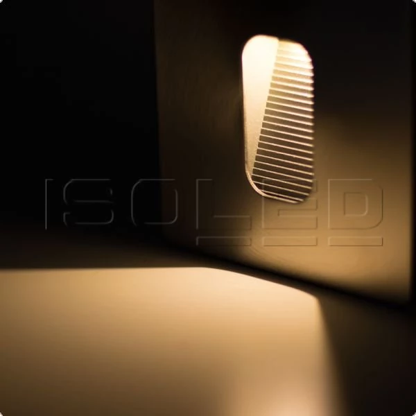 Outdoor LED step lighting square stainless steel, IP65