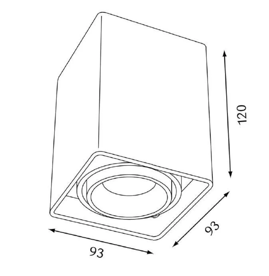 Planlicht LED cube ceiling lamp Dundee