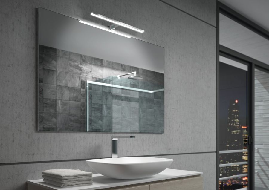 LED mirror lamp Aalto chrome 50cm