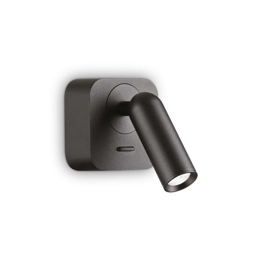 Ideal Lux Bean square wall reading lamp