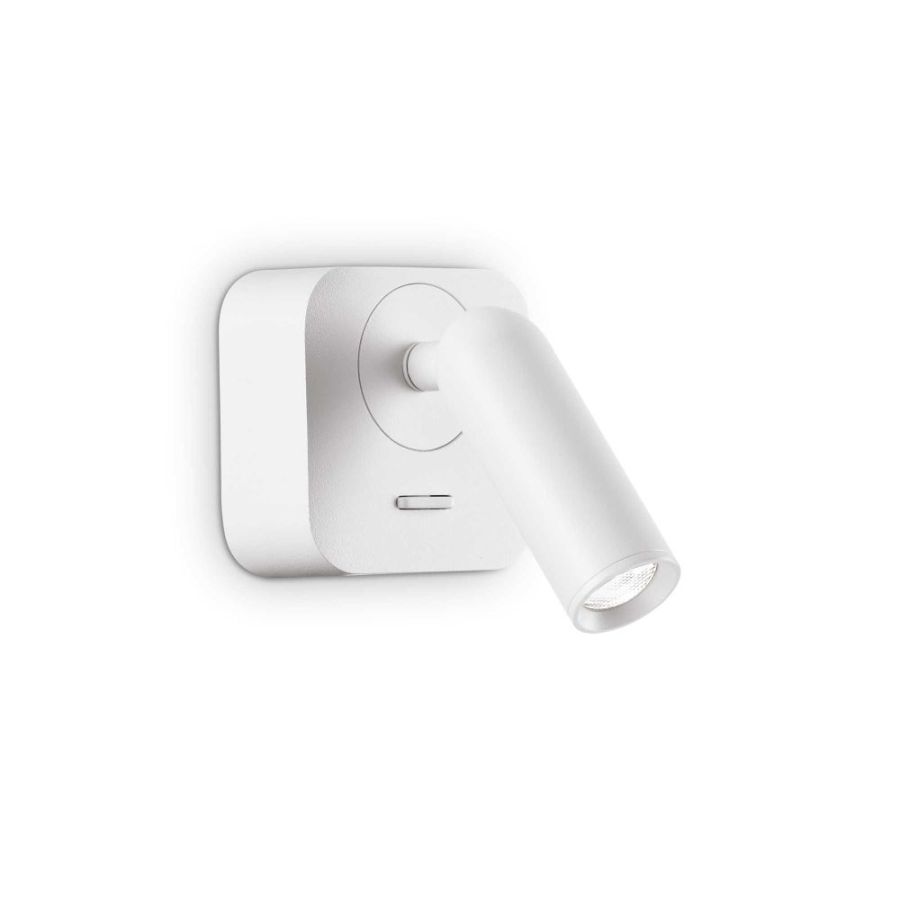Ideal Lux Bean square wall reading lamp