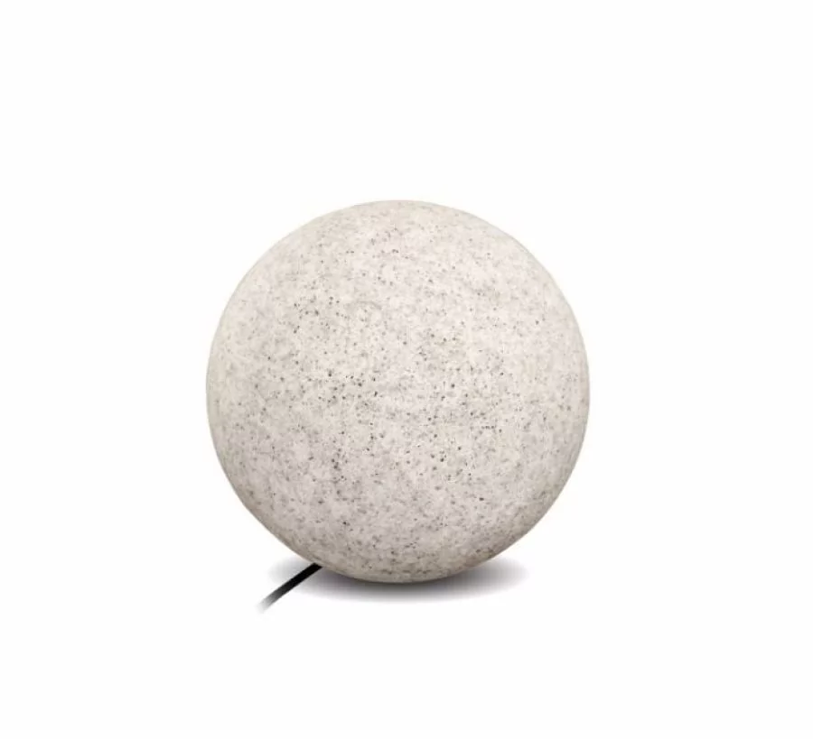 Gartenleuchte Garden Ball in Granit-Steinoptik