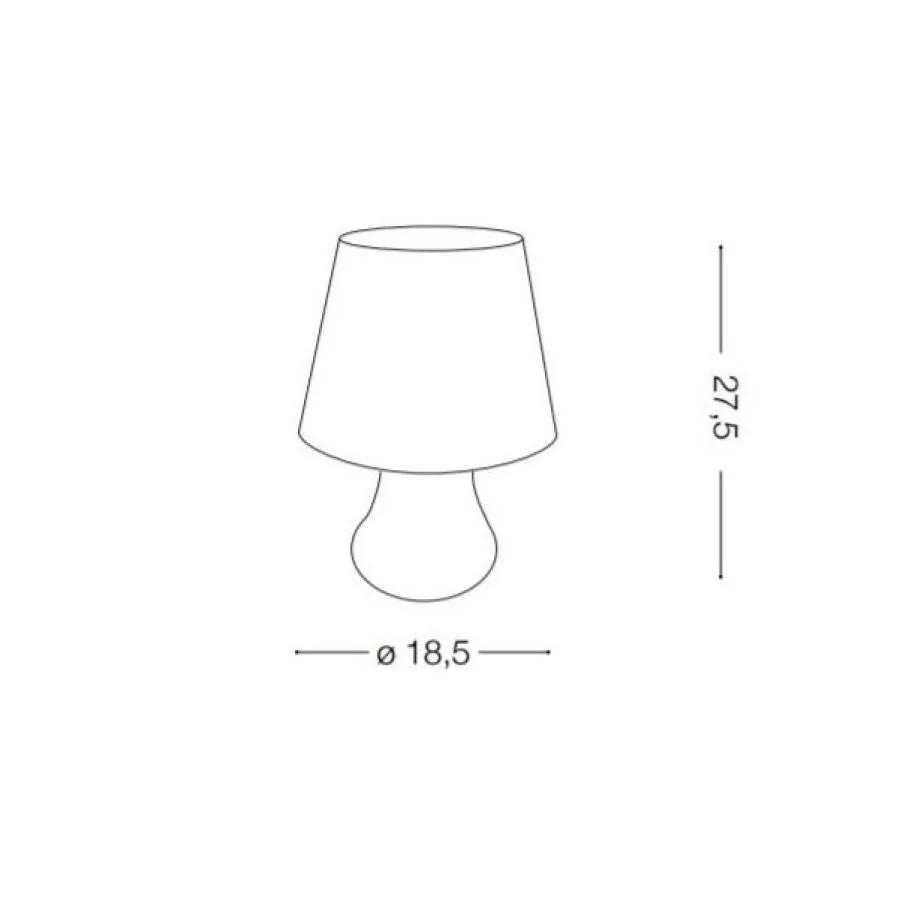 Tischleuchte Lumetto/Ideal Lux Skizze