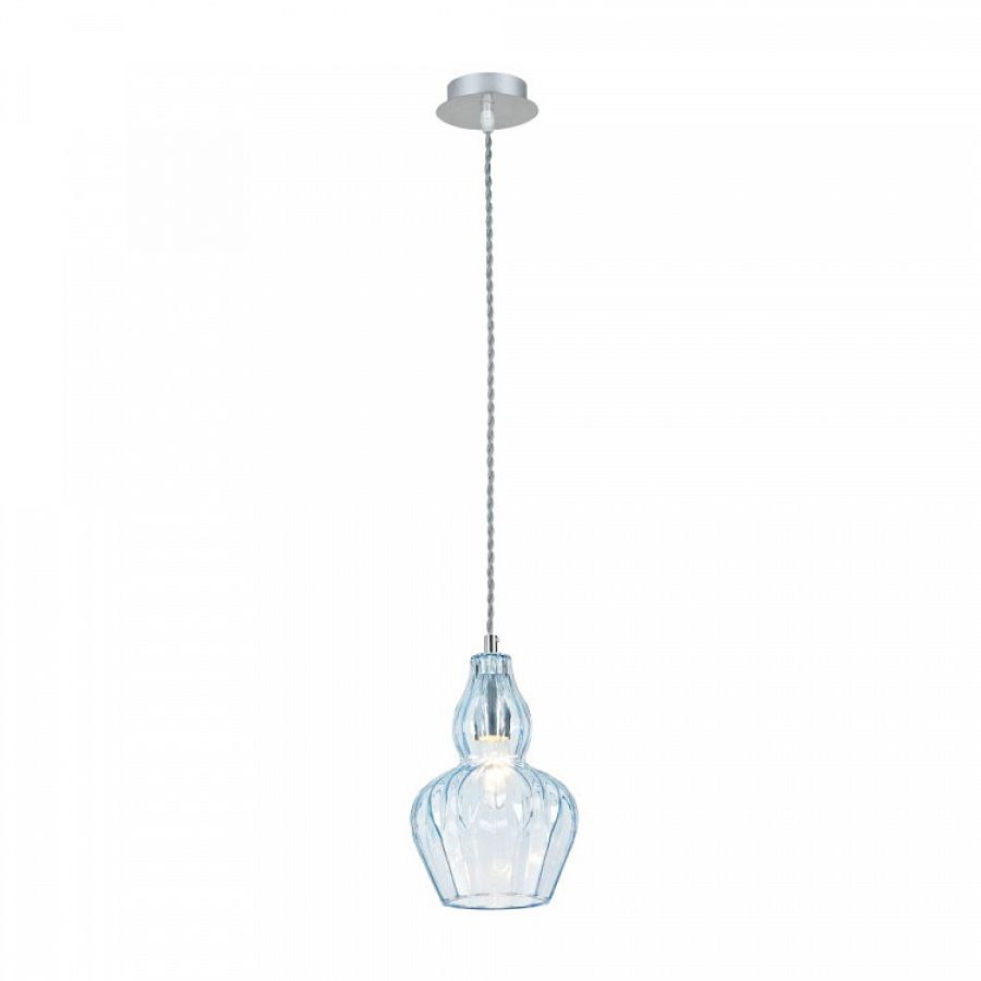 Maytoni Glass Pendant Lamp Eustoma in blue
