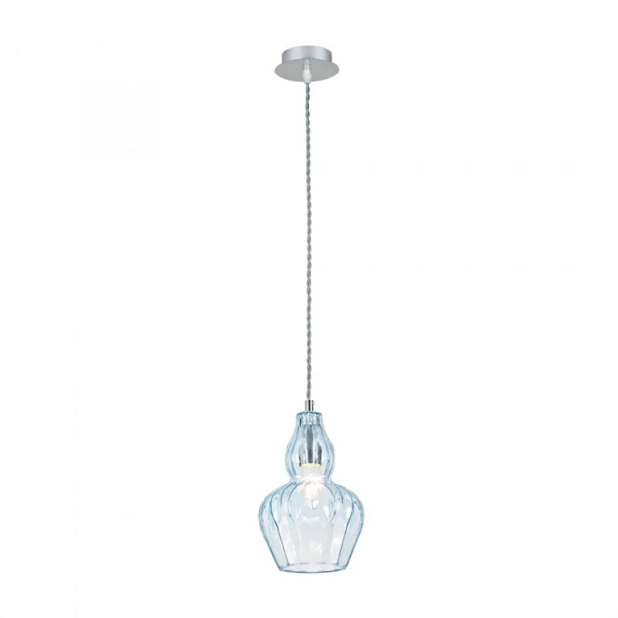 Maytoni Glass Pendant Lamp Eustoma in blue