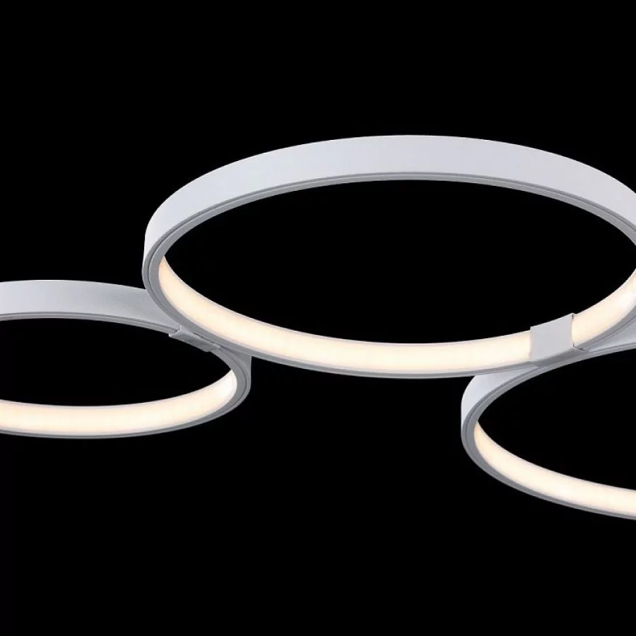 Maytoni LED Ring Ceiling Light Olympia black backgroud