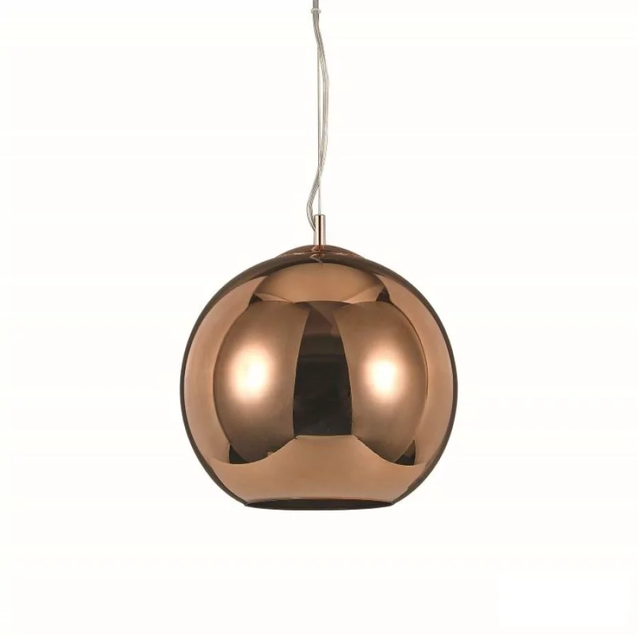 Ideal Lux Nemo pendant lamp glass ball copper