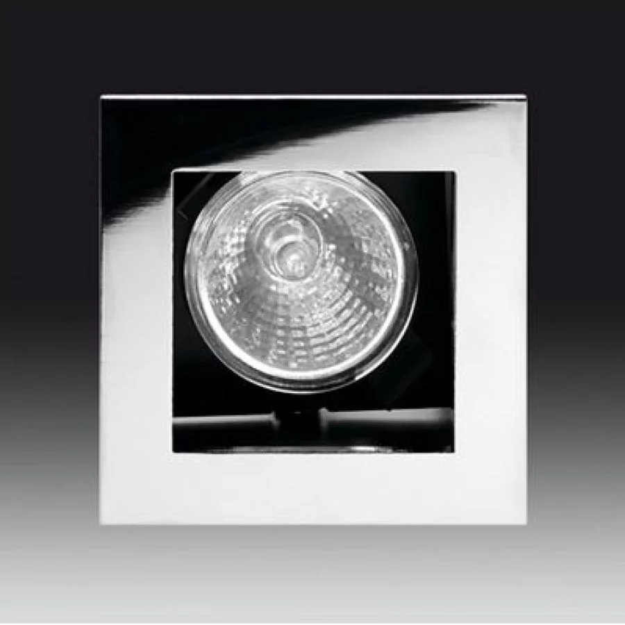 Square recessed spotlight Ref. 186 chrome