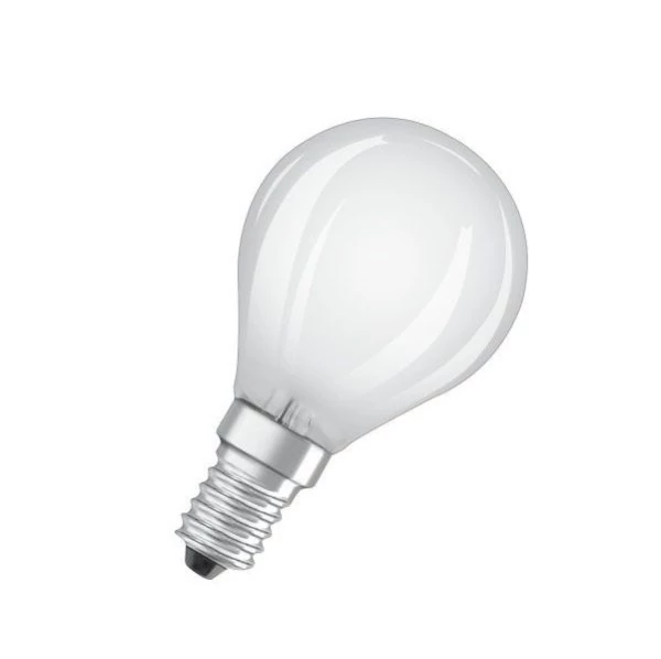 Osram E14 LED drop bulb milky 4W warm white, 470lm