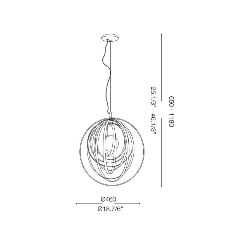 Pendant light Disco sketch